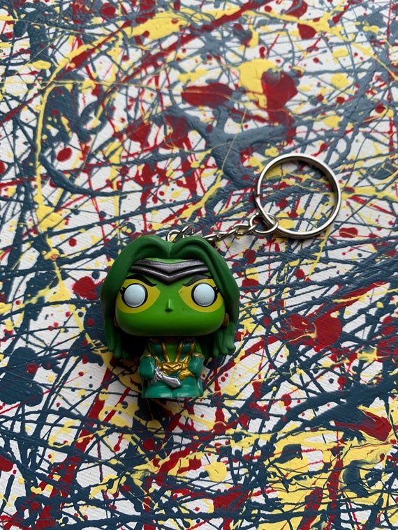 Authentic Marvel Funko Gamora Mini Figure Up-cycled Keychain - Who