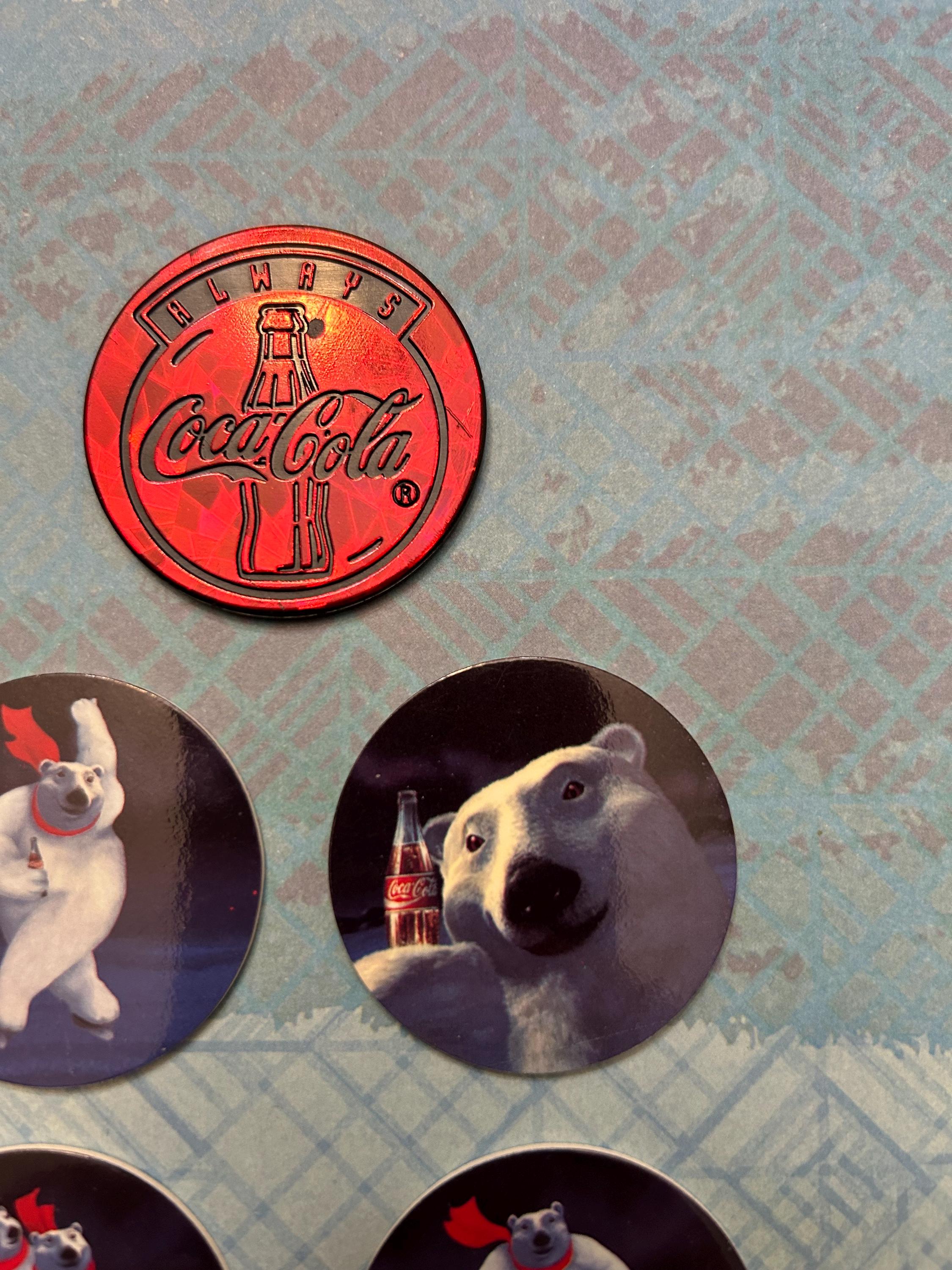 ◆レア！◆ ハミルトンコレクション コカコーラ ポーラーベア ◆ 1995年コカ・コーラ ポーラーベア 5個セット。カナダ限定特別版。新品