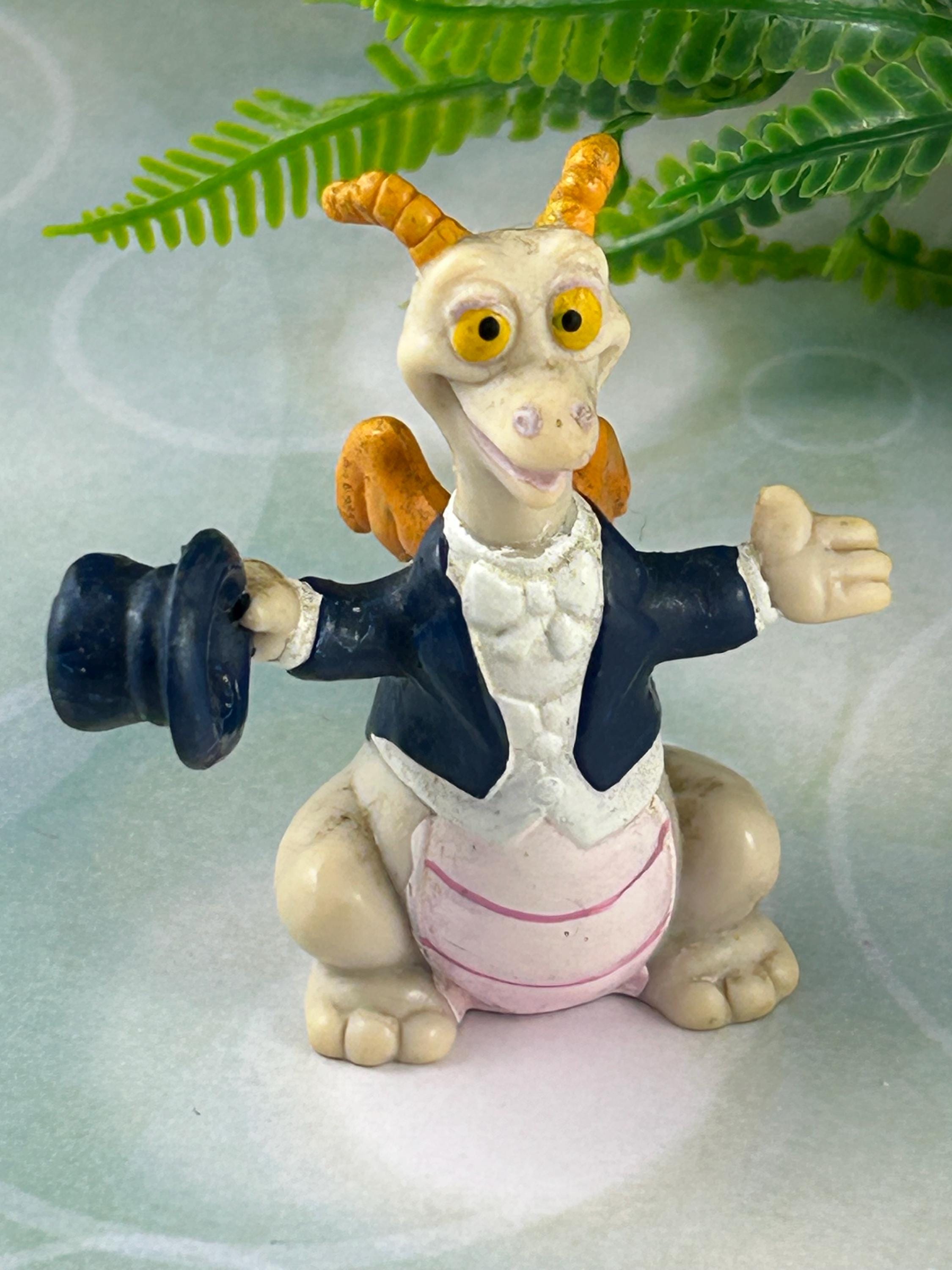 Vintage 1982 Walt Disney PVC Figment Dragon Figure. Walt Disney