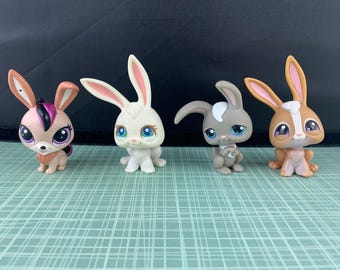 Hasbro LPS Bunny Rabbits - Your Choice - Assorted Authentic Hasbro Retired Littlest Pet Shop Bunnies