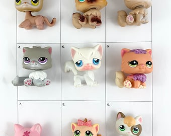 Authentic Original Littlest Pet Shop Cat and Kitten Collection U Choose Etsy