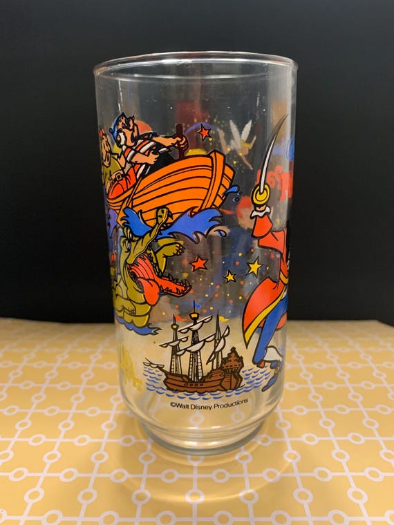 Vintage Peter Pan Coca-cola Glass - Mcdonald's Disney Magic! - Etsy