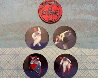 1995年コカ・コーラ ポーラーベア 5個セット。カナダ限定特別版。新品