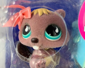 Lot De 6 Figurines Littlest Pet Shop (LPS) - Castors - Réf 1410, 1108, 1192, 810 Etc. - Occasion