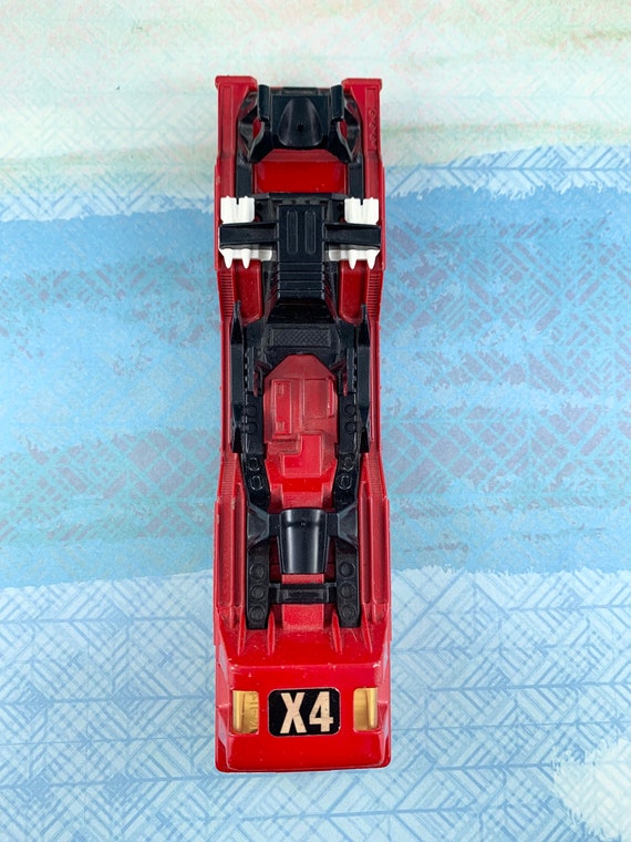 Vintage Matchbox Super Kings K-13-2 X4 Red Aircraft Transporter