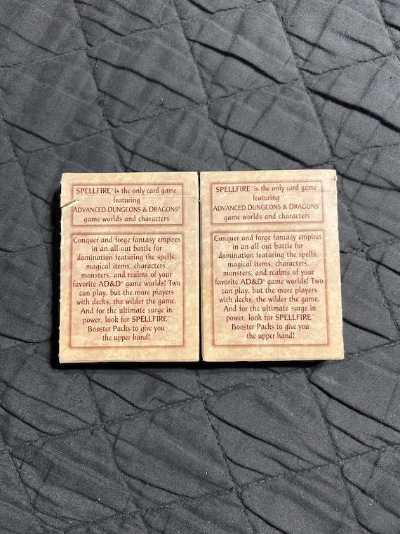 TSR Spellfire Master the Magic Card Game First Edition 2 Starter