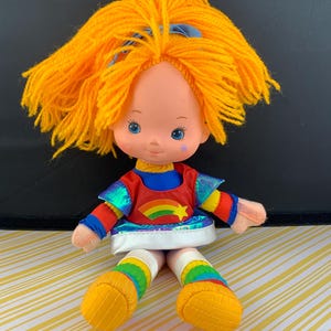 1983 Rainbow Brite Doll - Vintage Hallmark Mattel 10&quot; Doll - Doll, Dress and Bow! Nostalgic 80s Childhood Toy