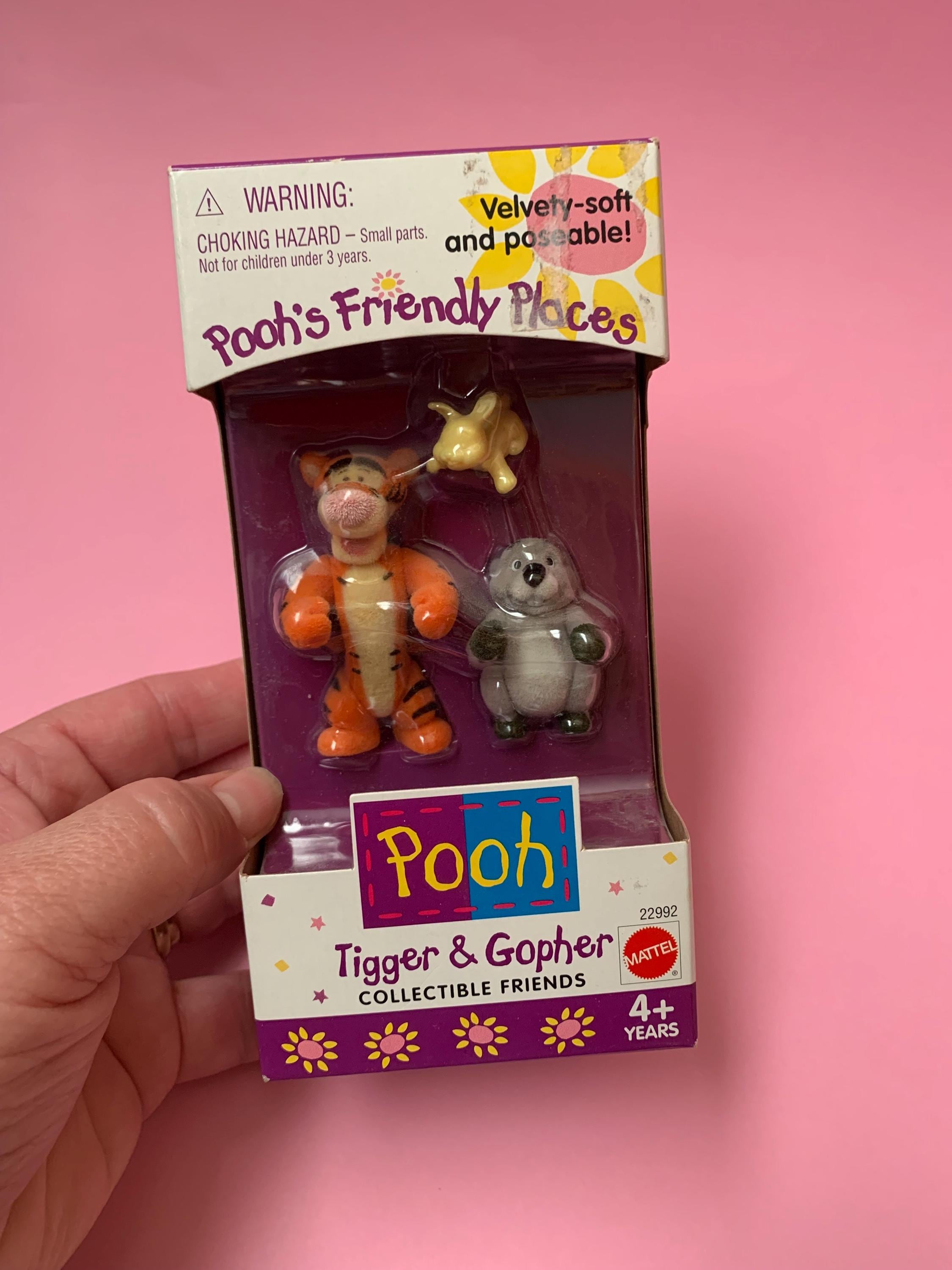 Pooh's Friendly Places Velvety Soft Tigger and Gopher Collectible