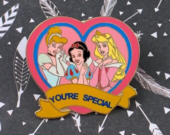 Disney WDW Princess Trading Pin - Cinderella, Snow White and Sleeping Beauty You're Special Design - Perfect for Collectors and Traders!