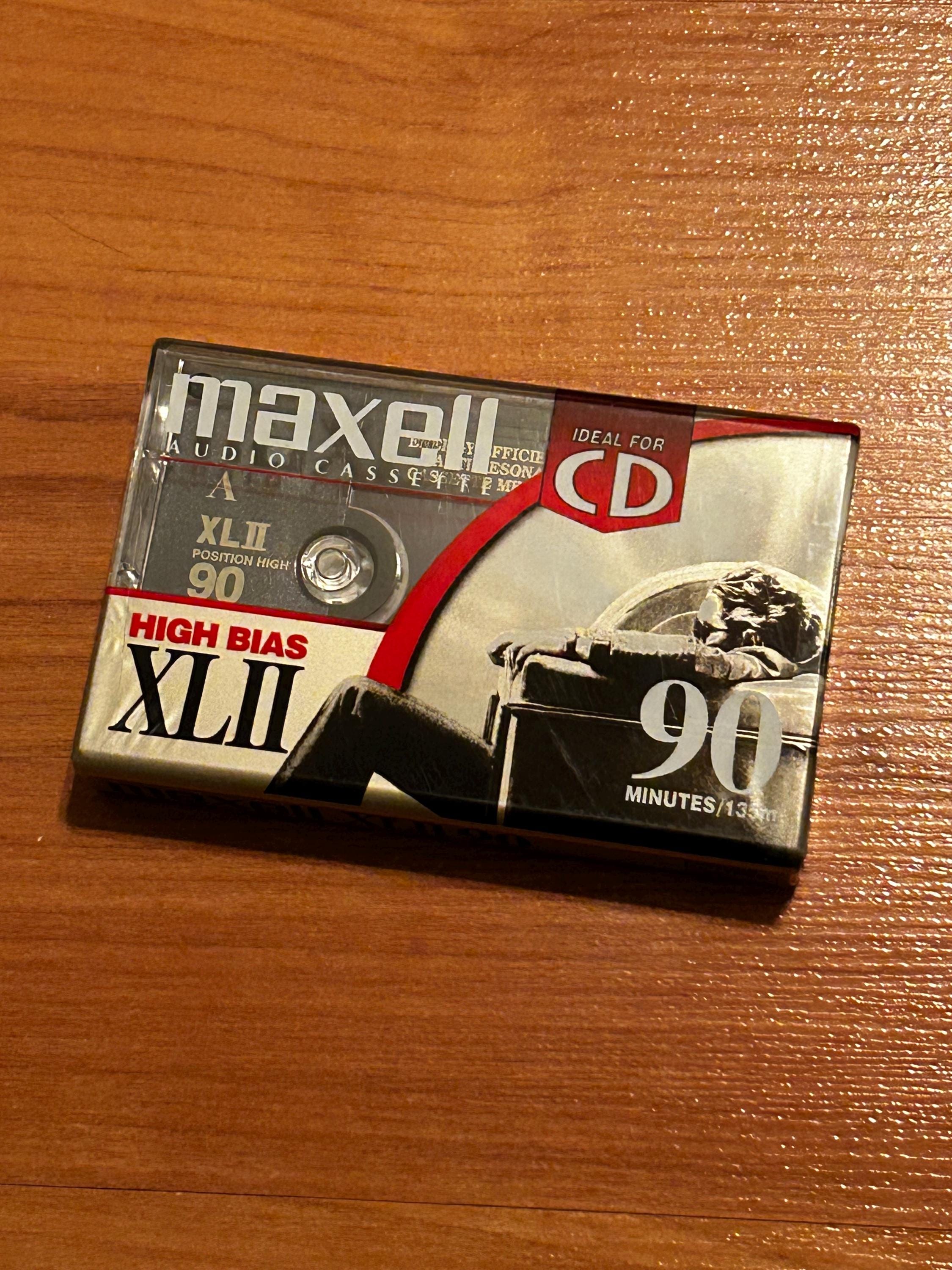maxell カセットテープ ハイバイアスXLⅡ 海外用 超レア商品 Maxell XL II ハイバイアス タイプII カセットテープ 90分 ブラック