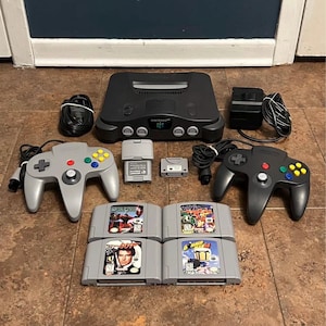 Nintendo 64 (N64) Console Bundle – Complete with 4 Games + Accessories – Excellent Condition