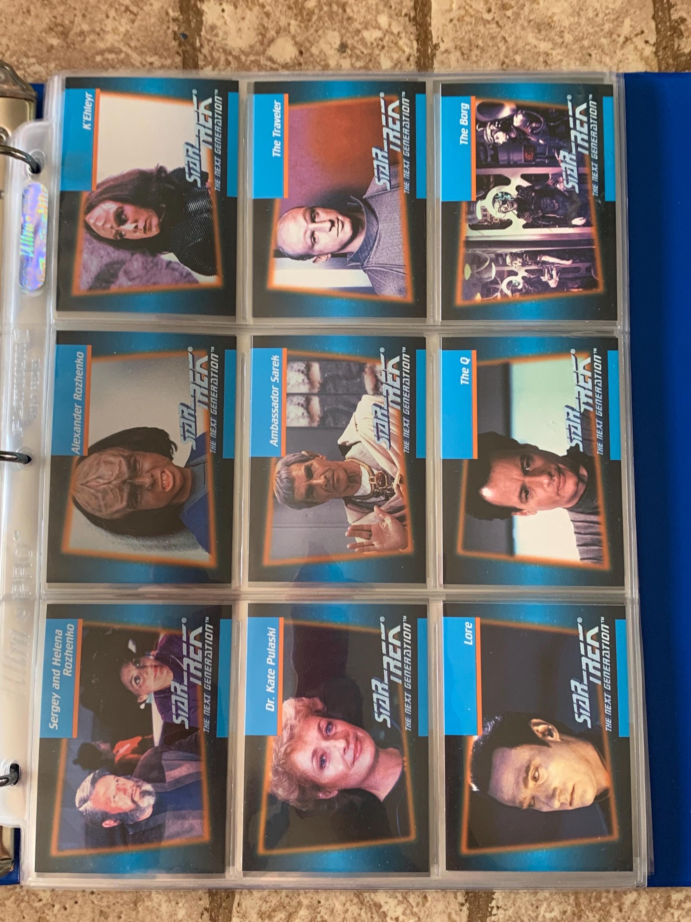 Star Trek the Next Generation Cards 001-120 Inaugural Collector's