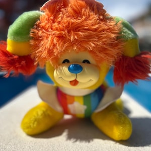1983 Hallmark Rainbow Brite Plushie – Puppy Brite – Vintage Retro Plush Doll Toy – Straight from Rainbow Land, this puppy is pure 80s magic!