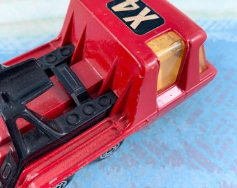 Vintage Matchbox Super Kings K-13-2 X4 Red Aircraft Transporter