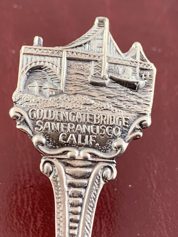 835/90刻印　silver彫金カトラリー12本　115g Antique Golden Gate Bridge San Francisco California 835 Silver