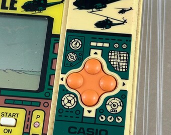 RARE Vintage 1987 Heli-battle Casio Handheld Game. CG 370 Works