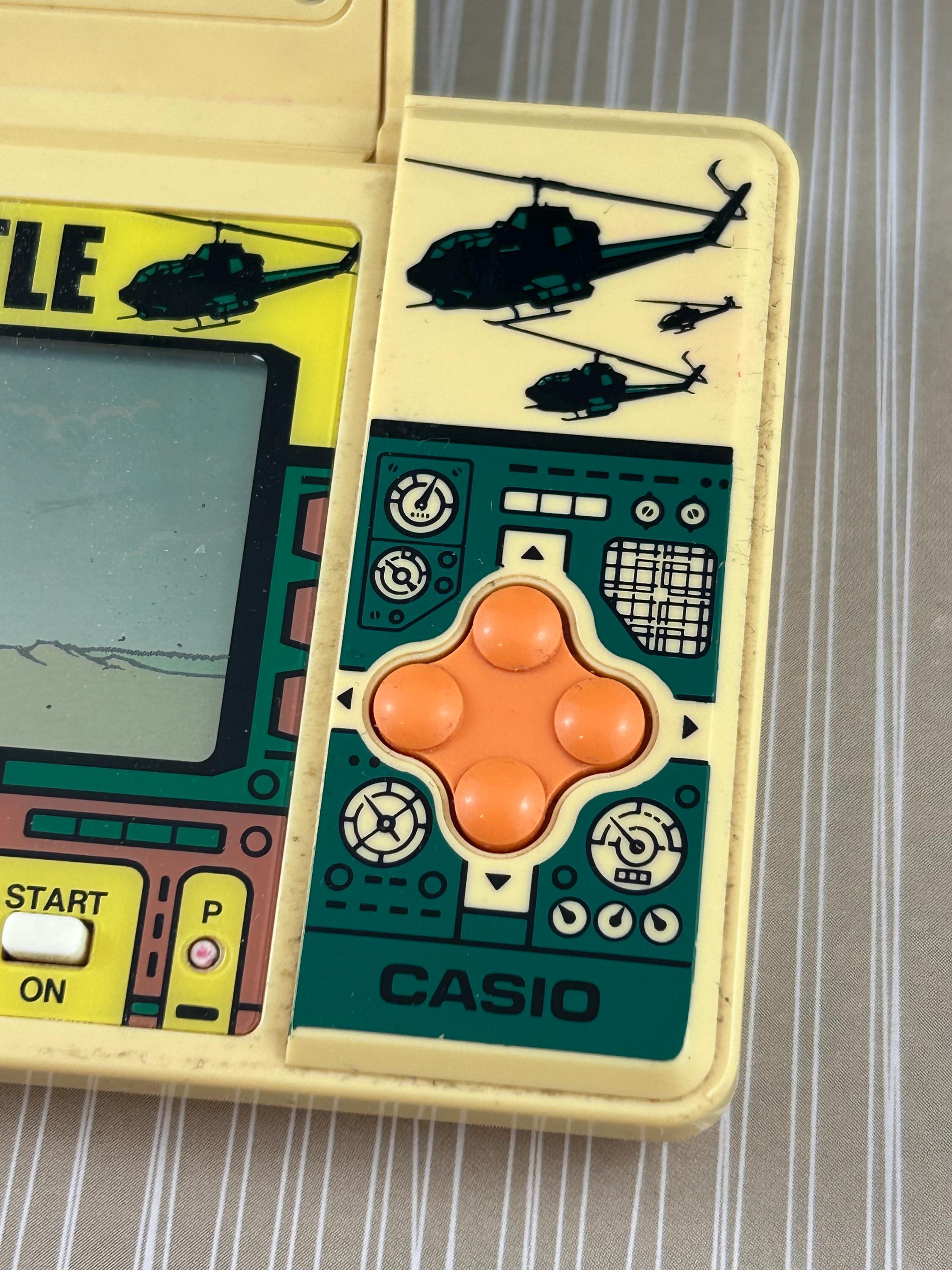 RARE Vintage 1987 Heli-battle Casio Handheld Game. CG 370 Works