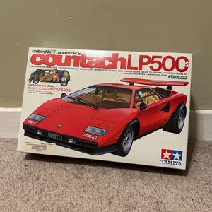 Vintage Tamiya 1:24 Lamborghini Countach LP500S Plastic Motorized