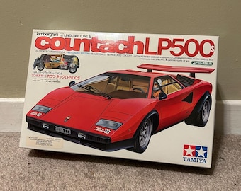 Vintage Tamiya 1:24 Lamborghini Countach LP500S Plastic
