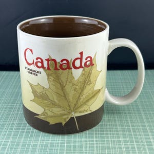 Collectable Starbucks 16oz Mug: Canada Maple Leaf “Global Icon Collector” Series - Travel Souvenir, Starbucks Lover