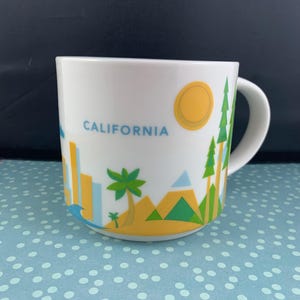 Collectable Starbucks Mug: CALIFORNIA "You Are Here" Series - Travel Souvenir, Starbucks Lover