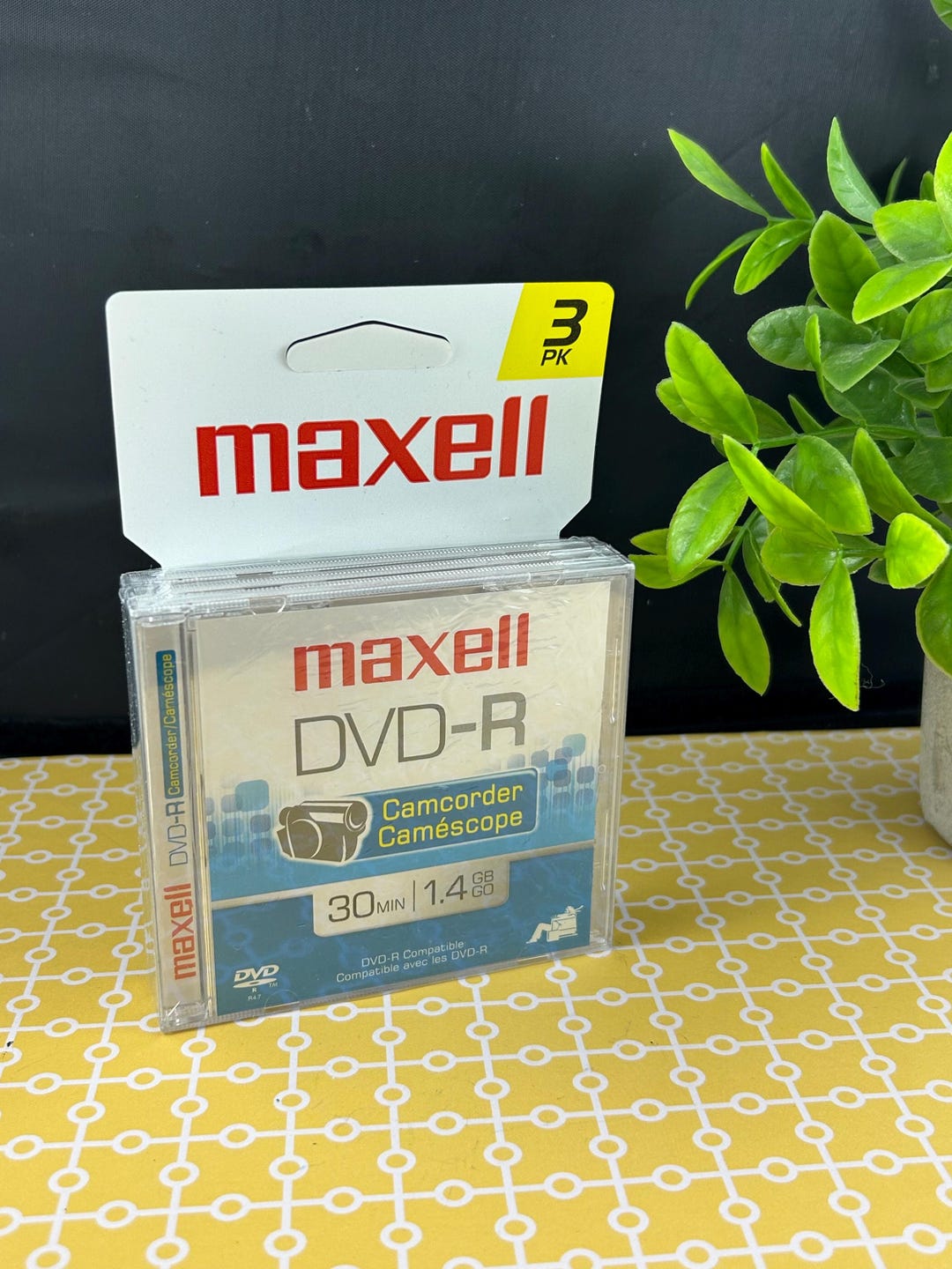 Maxell Camcorder DVD-R - Sealed Discs 30 Min Each 1.4GB (3 Pack