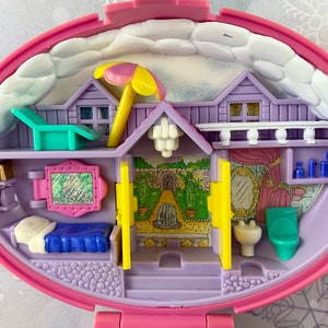 Polly Pocket 1995 – Palomino Pony – Version Jaune Pâle – COMPLET – Neuf