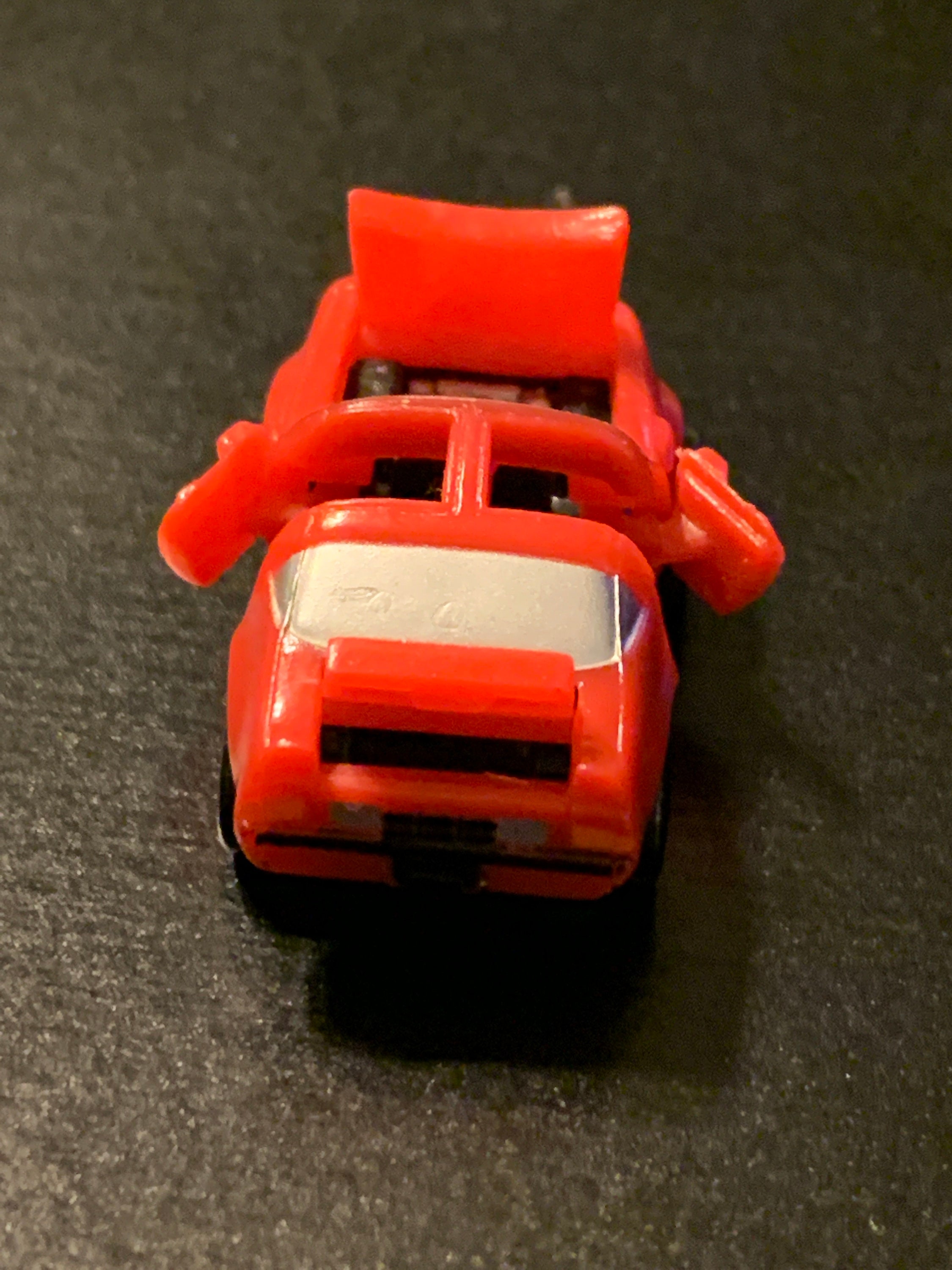 Micro Machines 68 Chevy Camaro Convertible Orange Et Blanc - Galoob 1987 - Miniature Collection Occasion