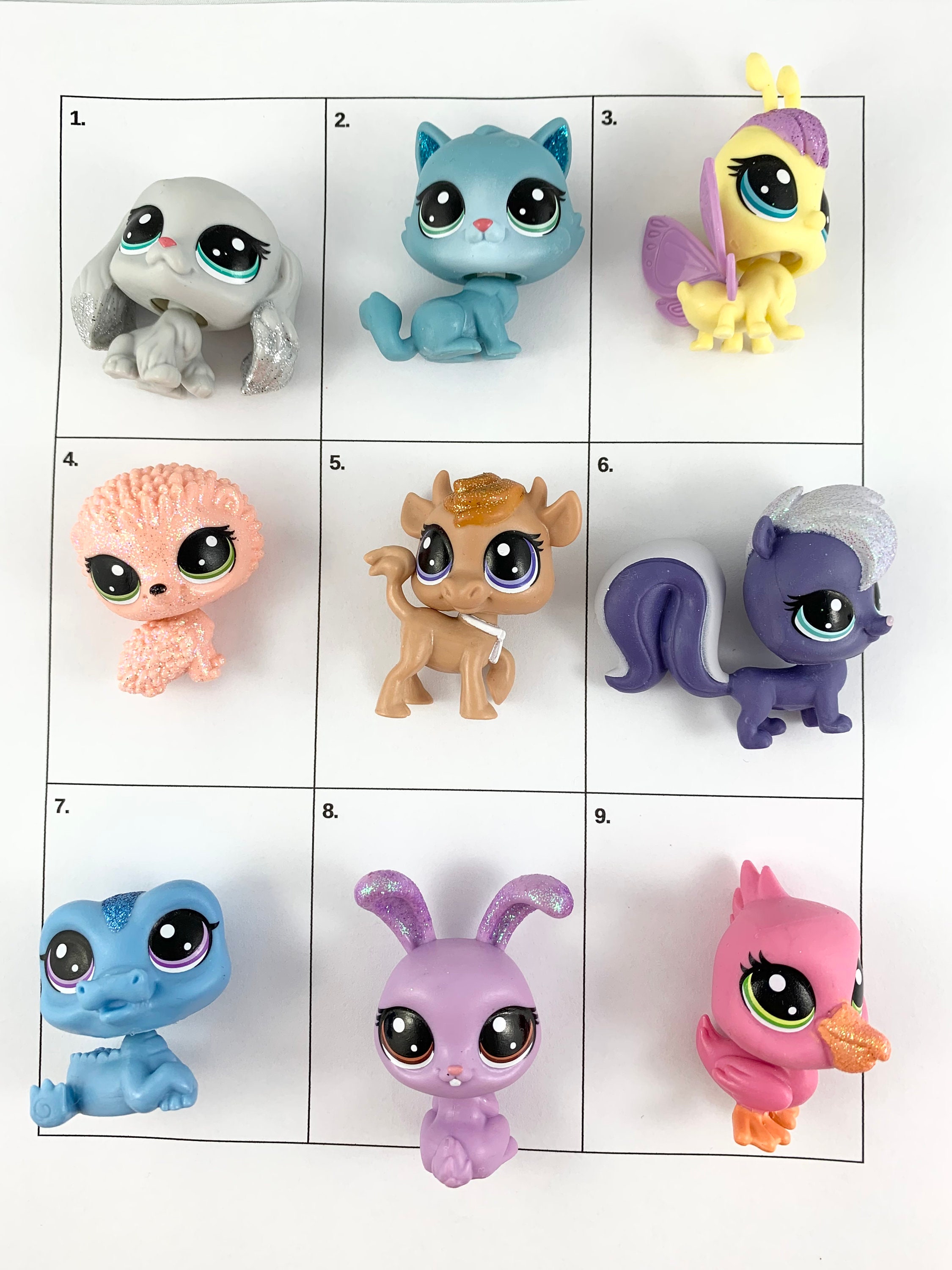 Littlest Pet Shop Pick a Pet 9 to Choose From. Crystal, Sparkle