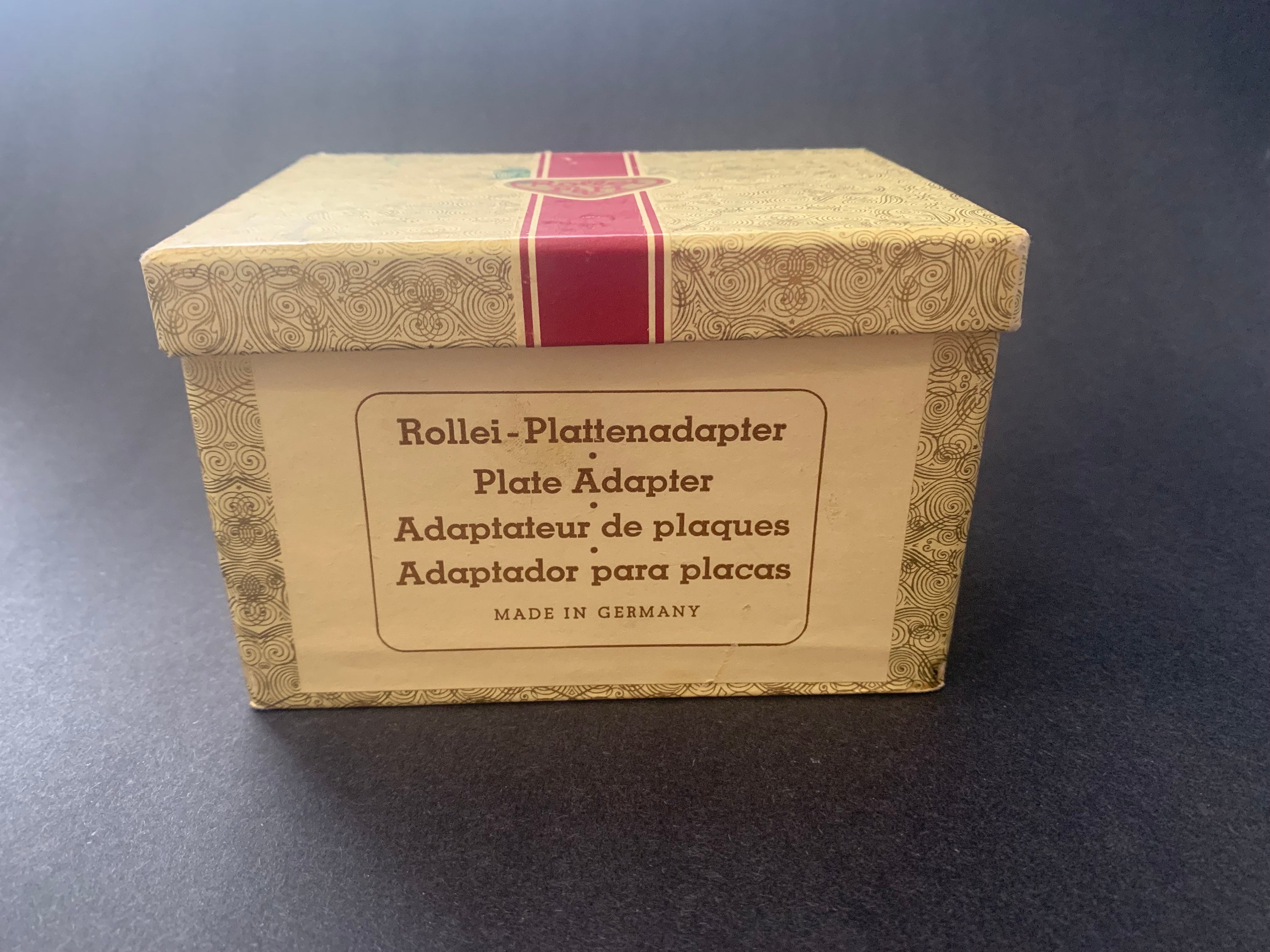 Rollei Plattenadapter Plate Adapter in MINT Condition With Box