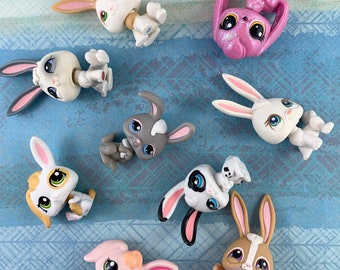 Authentic Hasbro Littlest Pet Shop Bunny Rabbits - You Choose - LPS Bunnies, Lapin, Rabbit, Hare, Cotton Tail