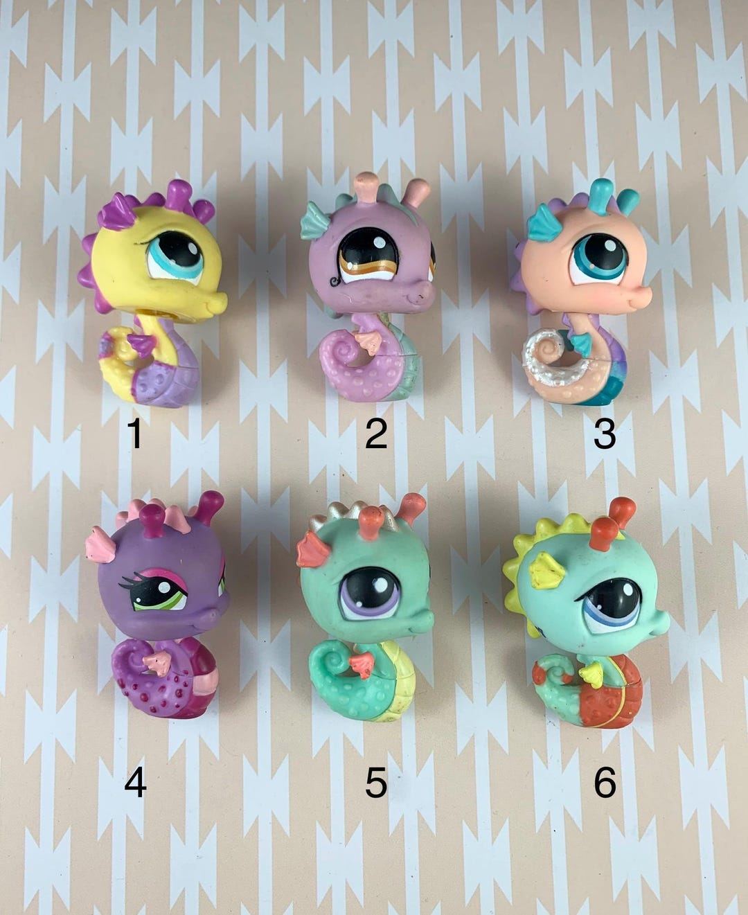 Littlest Pet Shop 2009 Assortment A Series 1 Seahorse Figure 802 Beach