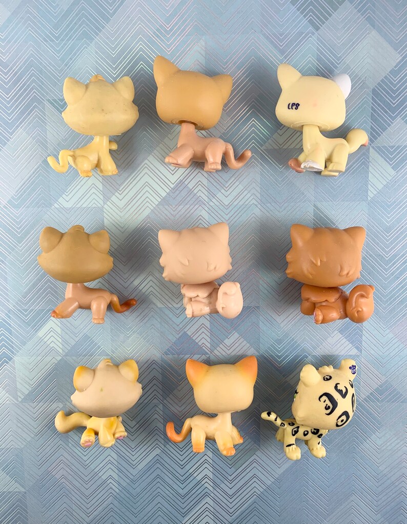 Littlest Pet Shop Tan Kitty Cats You Pick Etsy