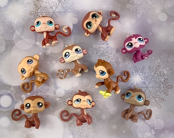 Real LPS - Monkeys, Apes, Orangutan! You Choose - Authentic Hasbro Littlest Pet Shop