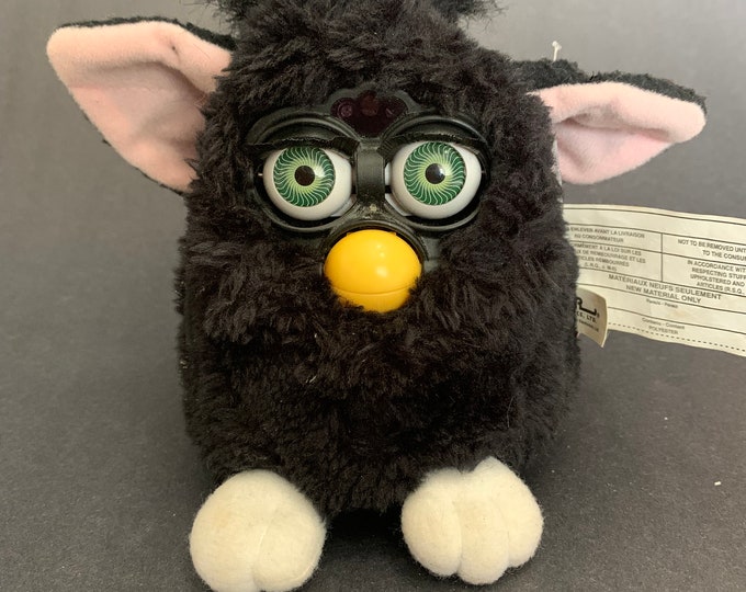 Black and White Furby Vintage 1998 Tiger Electronics Model Etsy