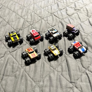 Vintage 80’s Galoob Micro Machines Monster Trucks Vehicles Lot of 7