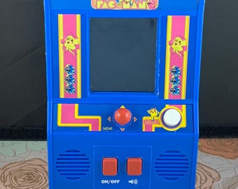 Ms. Pac-Man Hand Held Mini Arcade Style Video Game Bandai Namco Retro - Tested and Working