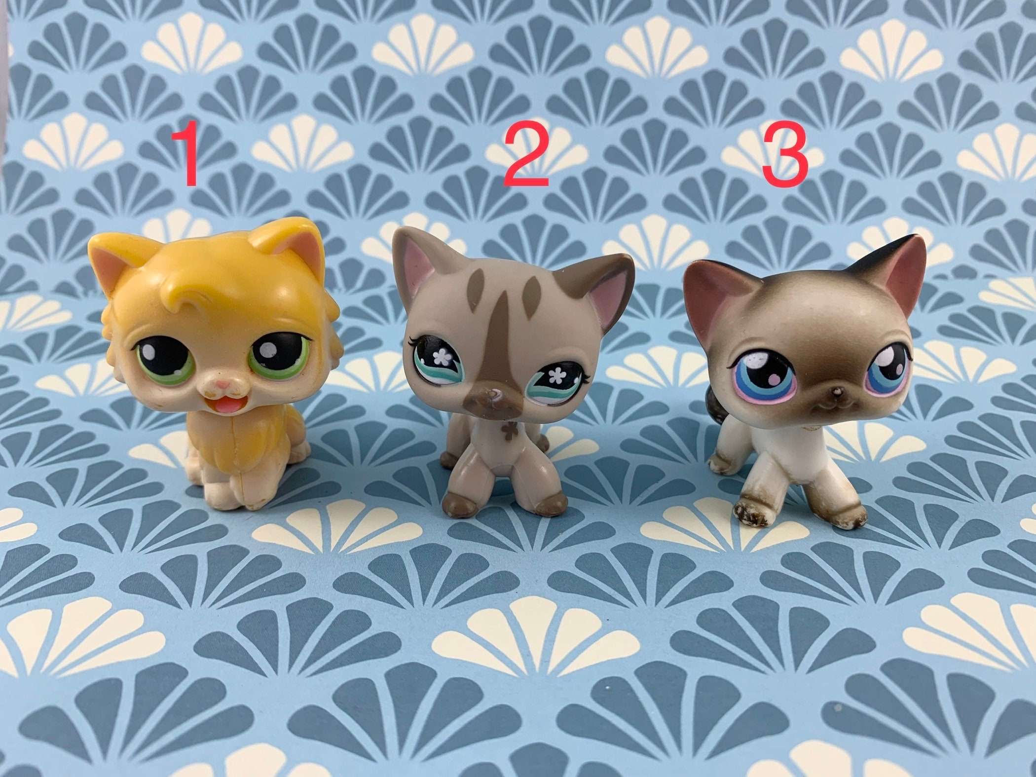 Lot De 8 Figurines Littlest Pet Shop Hasbro - Chiens Et Chats - #358 #832 #649 #226 #1655 #335 #875 #227