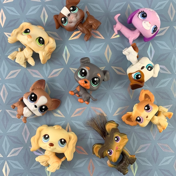 Authentic LPS Dogs - Your Choice - Assorted Hasbro Discontinued Littlest Pet Shop Dogs