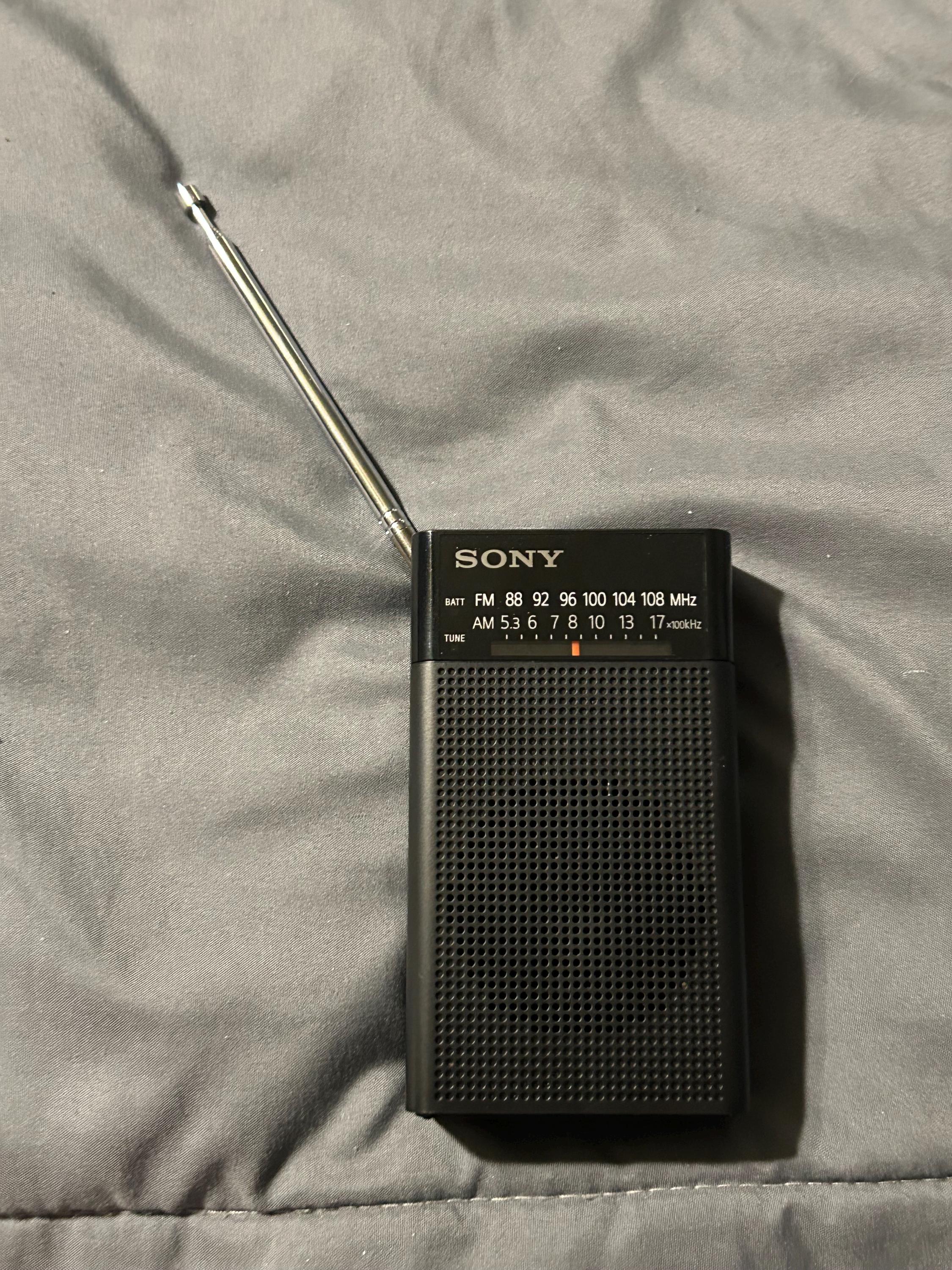 Sony ICF-P26 Fm/am/wide Compatible Handy Portable Radio. Complete