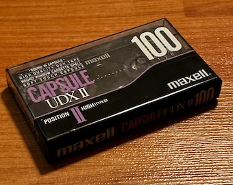 Maxell カプセル UDX II ハイバイアス タイプ II カセットテープ 100分