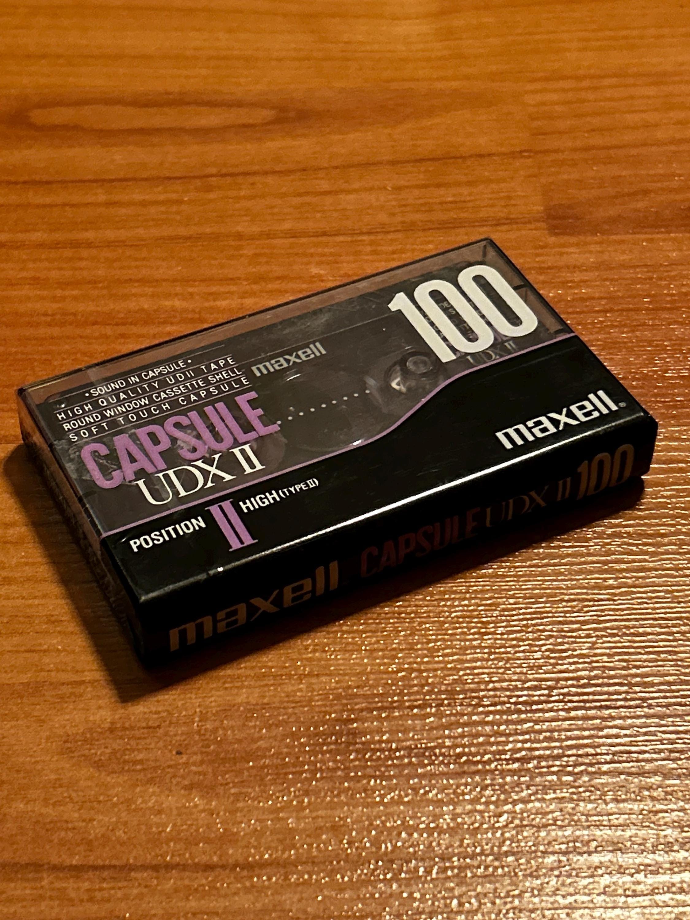 Maxell カプセル UDX II ハイバイアス タイプ II カセットテープ 100分