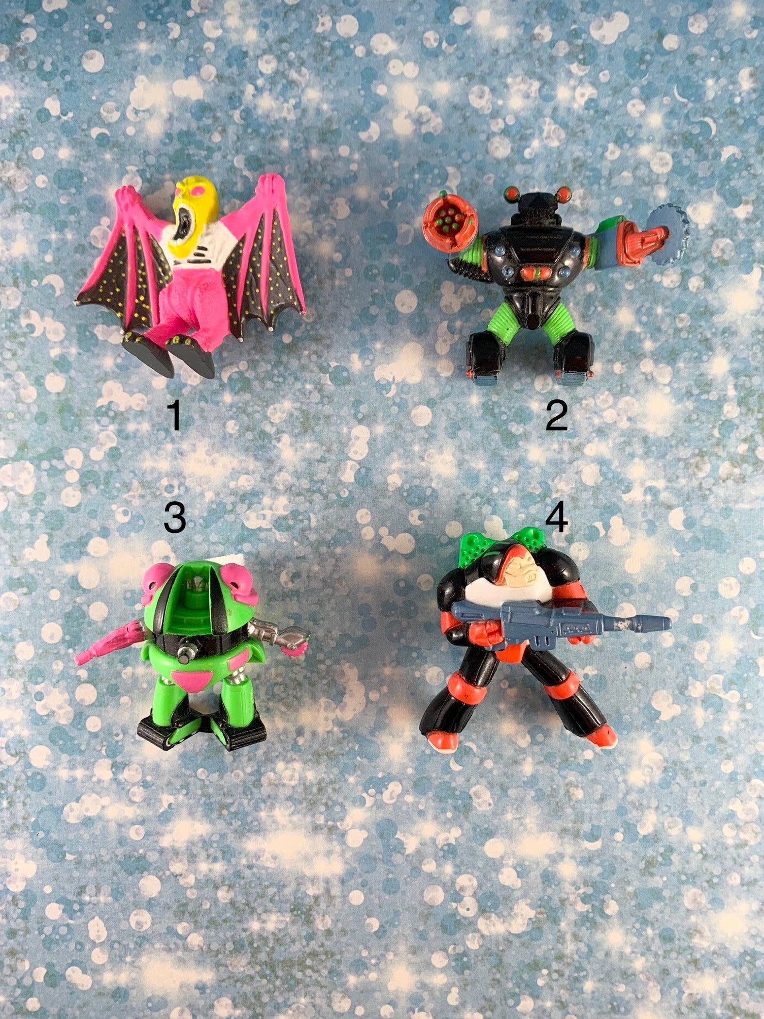 RARE - Vintage 1991 Galoob Toys - Trash Bag Bunch - Assorted PVC