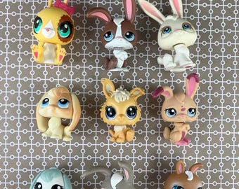 Hoppin’ Cute LPS Bunnies - Your Choice - Assorted Authentic Hasbro Retired Littlest Pet Shop Bunny Rabbits