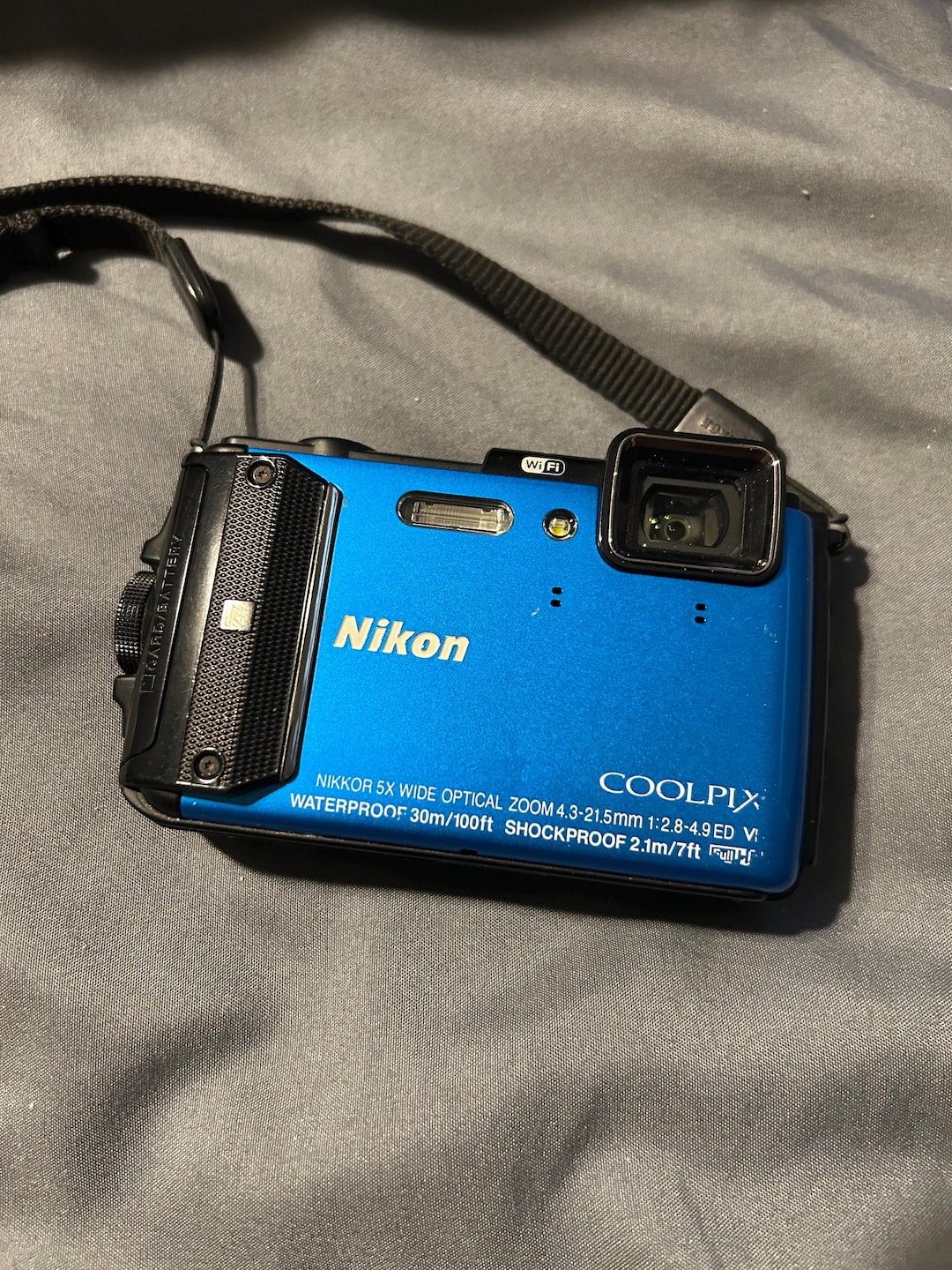 Buy Nikon COOLPIX AW130 16.0MP Wifi/nfc Digital Camera Blue