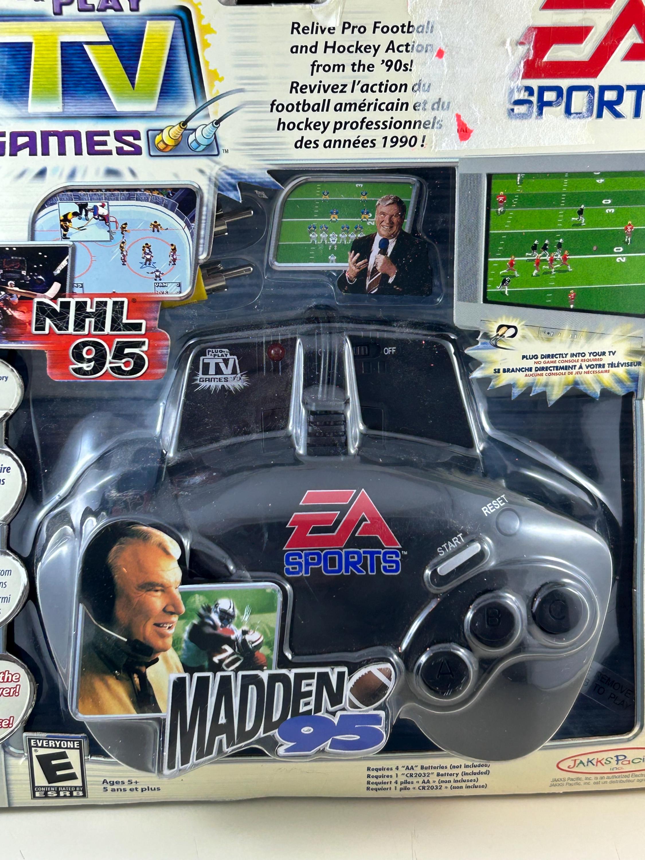 Jakks Pacific Madden 95 and NHL 95 Plug N Play TV Video Game - Etsy