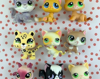 Littlest Petshop chat siamois #05 beige et noir yeux bleu Hasbro | UK