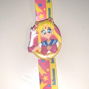 RARE Sailor Moon 1992 Vintage Digital Pop Open Watch - Anime Collector - Sailor Moon Super Fan