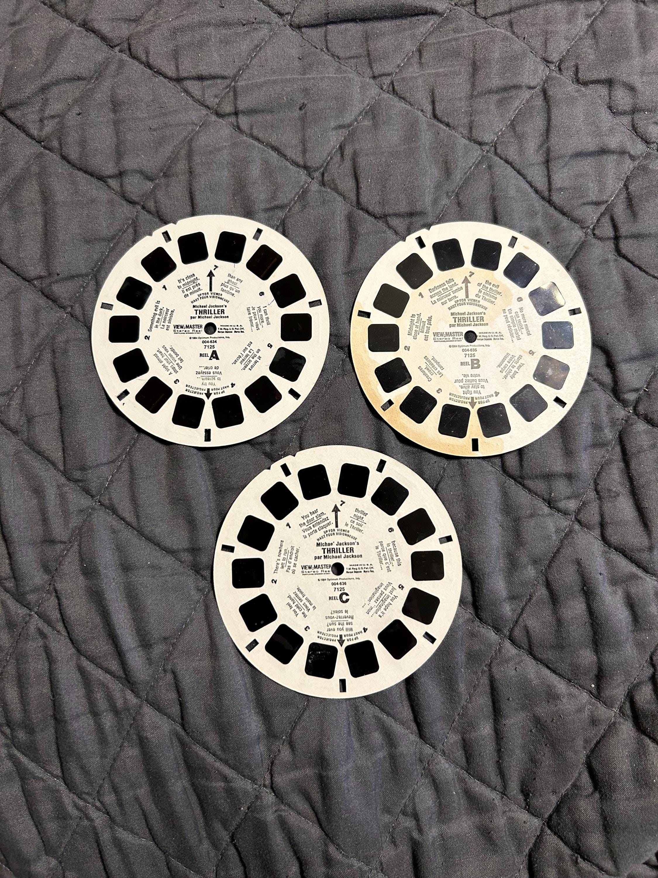Vintage 1984 Michael Jackson Thriller Viewmaster Reels View - Main Image