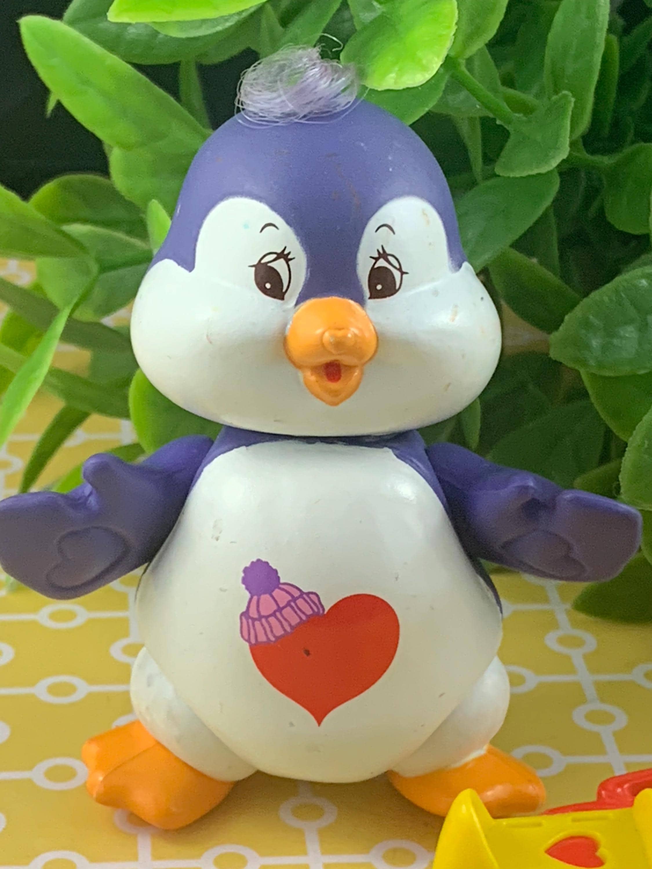 Care Bear Cousin Penguin Cozy Heart With Ice Skate – Vintage 1980s